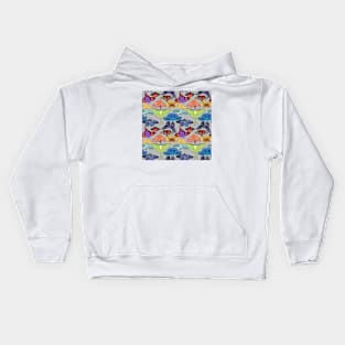 Pride Moth for Pride Month Rainbow on Neutral Kids Hoodie